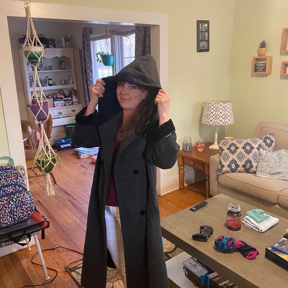 Herman Kay Petite long winter coat hooded - Picture 2 of 11